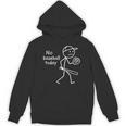 No Baseball Game Today Sad Stickfigure Baseball Player Unisex Hoodie