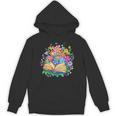 Open Book Surrounded By Colorful Spring Flowers Bloom Unisex Hoodie Open Book Surrounded By Colorful Spring Flowers Bloom Unisex Hoodie