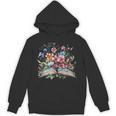 Open Book With Wildflowers Blooming Around Pages Unisex Hoodie Open Book With Wildflowers Blooming Around Pages Unisex Hoodie