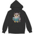 Owl Reading A Book Owls Wearing Glasses Librarian Unisex Hoodie Owl Reading A Book Owls Wearing Glasses Librarian Unisex Hoodie