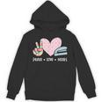 Peace Love Books Reading Unisex Hoodie