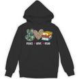 Peace Love Read Book Lover Reading Bookworm Reader Unisex Hoodie