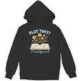 Plot Twist I'm Pregnant Literary Pregnancy Announcement Book Unisex Hoodie