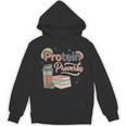 Protein And Proverbs Protein Workout Book Lover Gym Unisex Hoodie