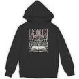 Protein And Proverbs Protein Workout Wisdom Book Lover Gym Unisex Hoodie