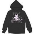 Quote With Coffee Cats And Book Reading Unisex Hoodie