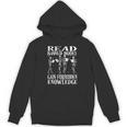 Read Banned Book Lover Skeleton Reading Librarian Halloween Unisex Hoodie
