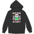 Read Books Be Happy Panda Literacy Reading Teacher Unisex Hoodie