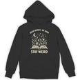 Read Books Be Kind Stay Weird Inspirational Bookworm Unisex Hoodie