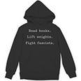 Read Books Lift Weights Fight Fascists Statement Unisex Hoodie