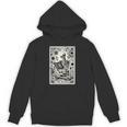 The Reader Skeleton Book Lover Tarot Card Reading Book Unisex Hoodie