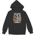 The Reader Tarot Card Skeleton Reading Book Unisex Hoodie