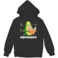 Reading Avocado Book School Librarian Abookado Unisex Hoodie