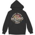 The Reading Legend Retro Books Men Reading Unisex Hoodie