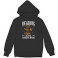 Reading Makes Me Feel Less Murdery Book Dragon Unisex Hoodie Reading Makes Me Feel Less Murdery Book Dragon Unisex Hoodie