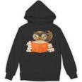 Reading Owl Art Men Women Kids Bookworm Book Lovers Unisex Hoodie