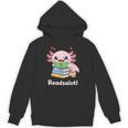 Readsalotl Axolotl Book Reading Unisex Hoodie Readsalotl Axolotl Book Reading Unisex Hoodie