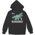 Readsaurus Reader Book Tyrannosaurus T-Rex Dinosaur Jurassic Unisex Hoodie
