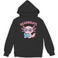 Readsolotl Axolotl Reading Book Bookworm Bookish Girls Kids Unisex Hoodie Readsolotl Axolotl Reading Book Bookworm Bookish Girls Kids Unisex Hoodie