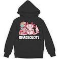 Readsolotl Axolotl Reading Fish Books Lizard Unisex Hoodie