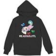Readsolotl Axolotls Funny Kids Reading Fish Books Lizard Unisex Hoodie Readsolotl Axolotls Funny Kids Reading Fish Books Lizard Unisex Hoodie