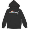 Red Panda Reading Book Heartbeat Unisex Hoodie