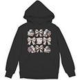 Retro Coquette Bows Book Coffee Bookworm Librarian Book Nerd Unisex Hoodie