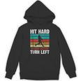 Retro Hit Hard Run Fast Turn Left Baseball Lover Unisex Hoodie Retro Hit Hard Run Fast Turn Left Baseball Lover Unisex Hoodie