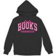 Retro Pink Coquette Bow Valentine Book Lover Varsity Unisex Hoodie