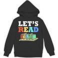 Retro Reading Teacher Book Lover Let's Read Unisex Hoodie
