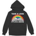 Retros Vintage Rainbow Take a Look It's In a Book Reading Unisex Hoodie Retros Vintage Rainbow Take a Look It's In a Book Reading Unisex Hoodie