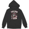 You Run I Gun Baseball Catcher Softball Player Unisex Hoodie