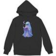 Scary Reading Book Lovers Halloween Costume Pastel Ghost Unisex Hoodie