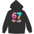 Six Seven 6-7 Baseball Ice Cream Drip 67 Meme Hands Unisex Hoodie Six Seven 6-7 Baseball Ice Cream Drip 67 Meme Hands Unisex Hoodie