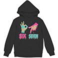 Six Seven 67 Meme Ice Cream Drip Baseball For Boy Kids Unisex Hoodie Six Seven 67 Meme Ice Cream Drip Baseball For Boy Kids Unisex Hoodie