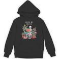 Skeleton Read In Peace Books And Plants Lover Bookworm Unisex Hoodie