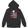 Skeleton Reading Book Lover Floral Flowers Bookish Bookworm Unisex Hoodie Skeleton Reading Book Lover Floral Flowers Bookish Bookworm Unisex Hoodie