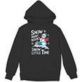 Snow Many Books Snow Little Time Bookworm Snowman Reading Unisex Hoodie