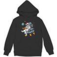 Space Astronaut Reading Book Bookworm Nerd Librarian Unisex Hoodie