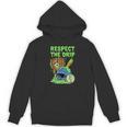 Spooky Zombie Respect The Drip Baseball Halloween Unisex Hoodie