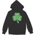 St Patricks Day Bookworm Shamrock Book Lover Unisex Hoodie
