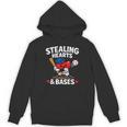 Stealing Hearts & Bases Valentine’s Day Baseball Love Unisex Hoodie Stealing Hearts & Bases Valentine’s Day Baseball Love Unisex Hoodie