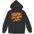 Super Dog Mom Superhero Dog Lover Comic Book Style Unisex Hoodie