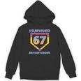 I Survived 67 Days Of School Baseball Trend For Boys Girls Unisex Hoodie