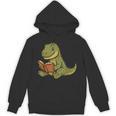 T-Rex Dinosaur Reading Book Nerd Unisex Hoodie