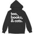 Tea Books And Cats Cat Mom Mum Mama Dad Reading Lover Book Unisex Hoodie Tea Books And Cats Cat Mom Mum Mama Dad Reading Lover Book Unisex Hoodie