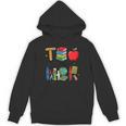 Teacher School Supplies Apple Books Pencil Globe Crayon Unisex Hoodie Teacher School Supplies Apple Books Pencil Globe Crayon Unisex Hoodie