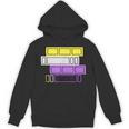 Threadless Grey Sky Chai Nonbinary Pride Book Stack Graphic Unisex Hoodie