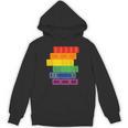 Threadless Grey Sky Chai Rainbow Book Pride Stack Graphic Unisex Hoodie
