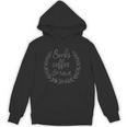 Trendy Books Coffee And Rain Floral V2 Unisex Hoodie